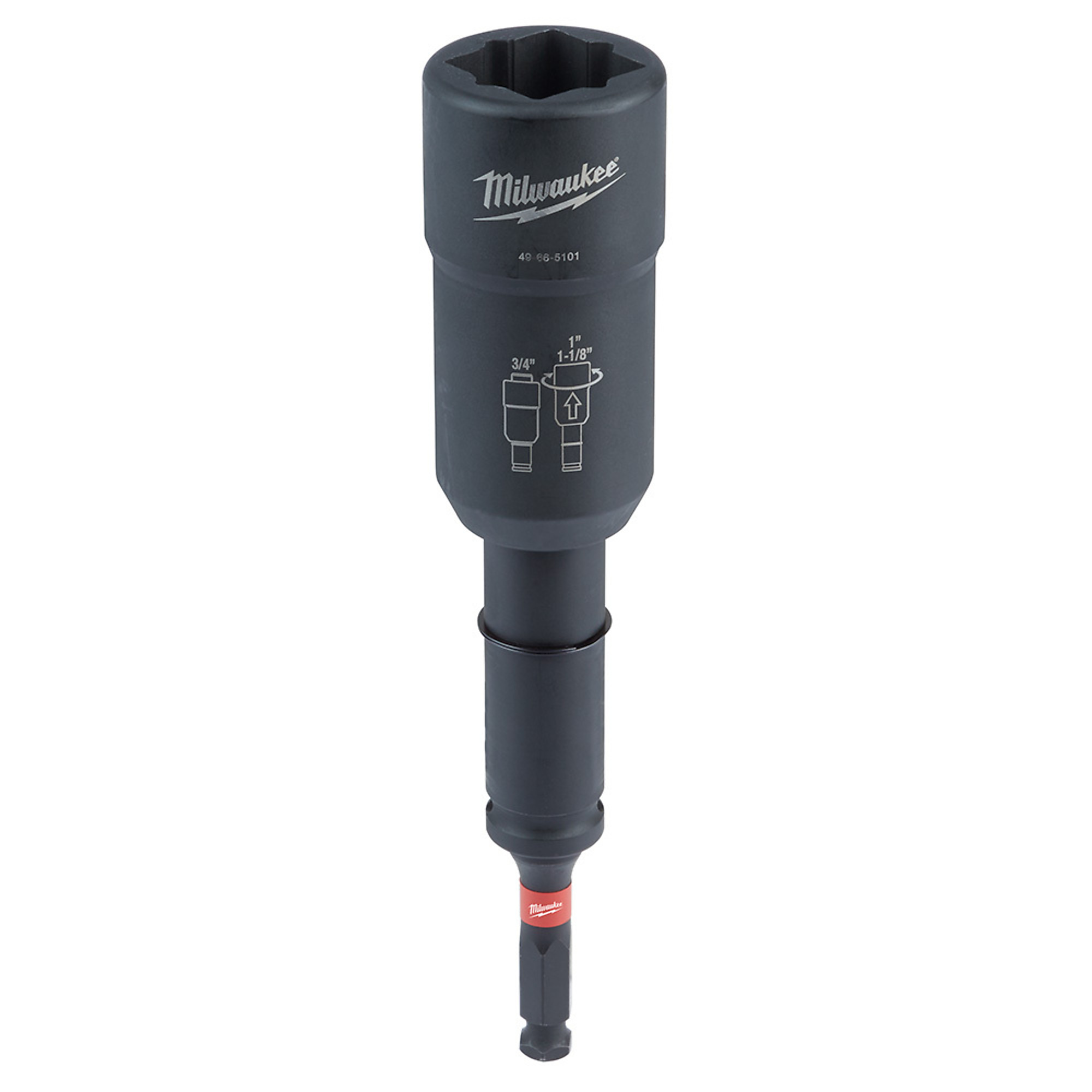 Milwauke SHOCKWAVE™ Impact Duty Lineman's 3-in-1 Distribution Utility Socket, Model# 49-66-5101